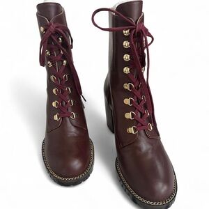 Stuart Weitzman Kolbie Block Bootie - Mahogany - Size 9 NEW IN BOX!!